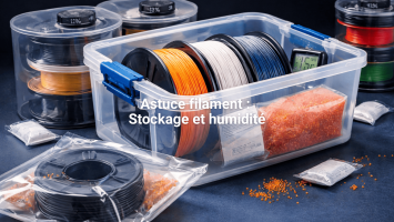 Stockage du filament 3D : comment maîtriser l’humidité pour des impressions fiables
