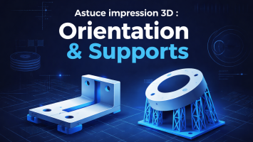 Orientation et supports en impression 3D FFF : optimiser la qualité, la résistance et le temps de production