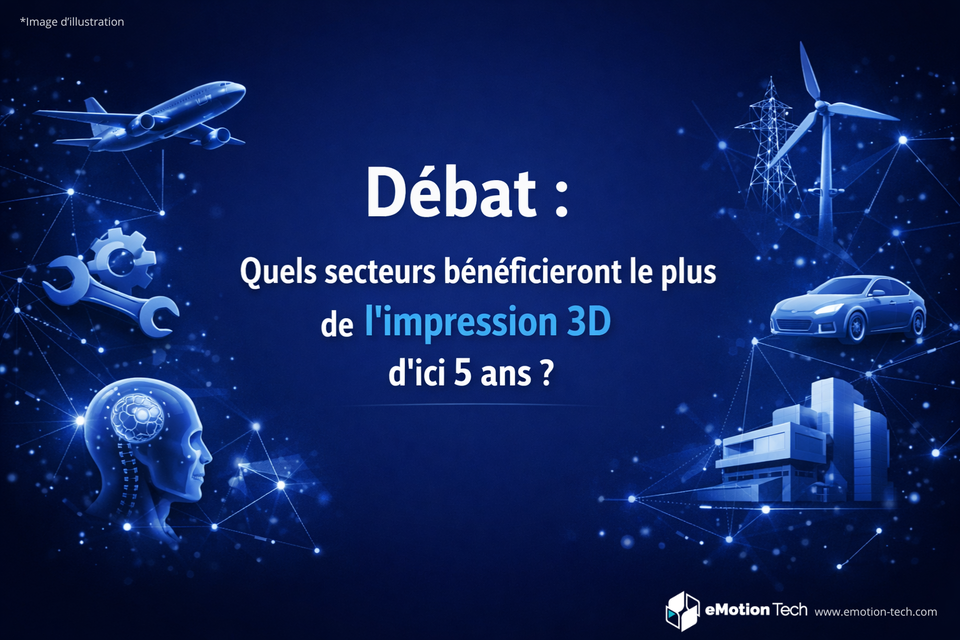 Quels secteurs profiteront le plus de l’impression 3D industrielle d’ici 5 ans ?