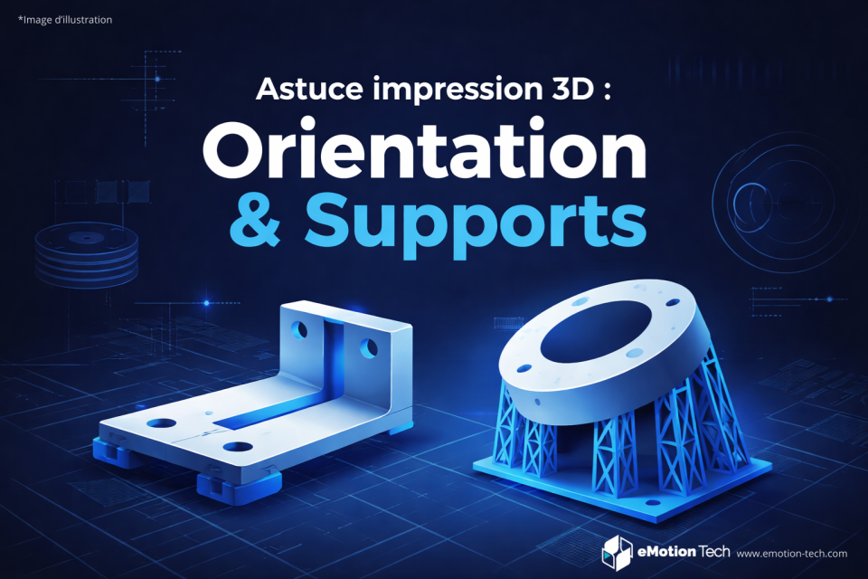 Orientation et supports en impression 3D FFF : optimiser la qualité, la résistance et le temps de production