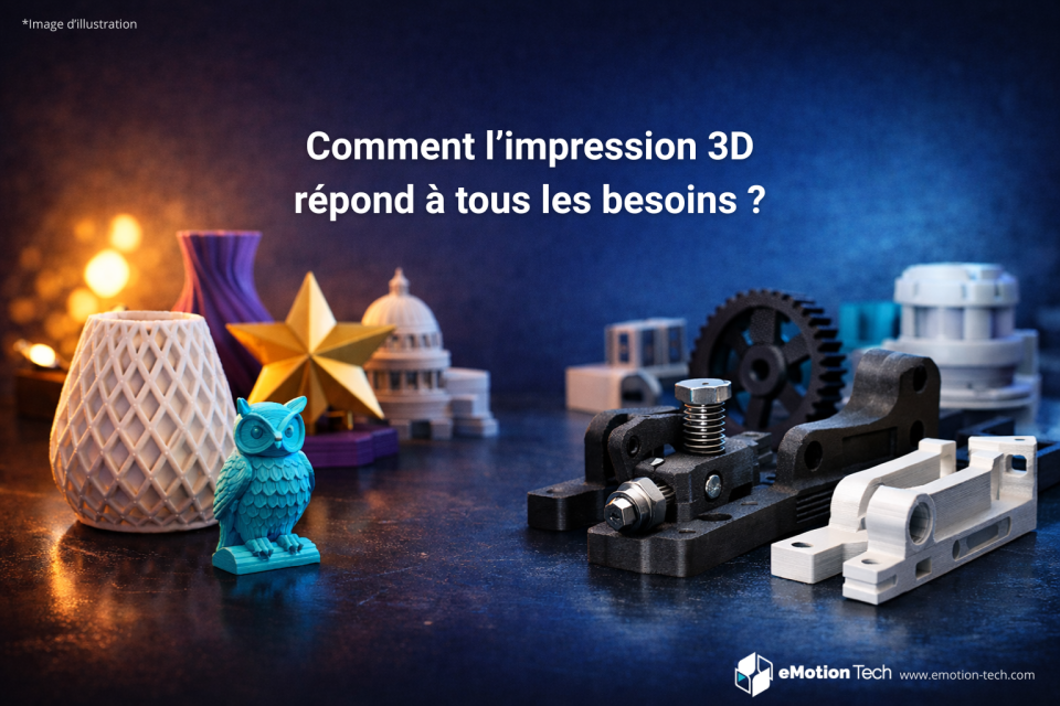 Pièce fonctionnelle ou décorative : comment l’impression 3D répond à tous les besoins industriels