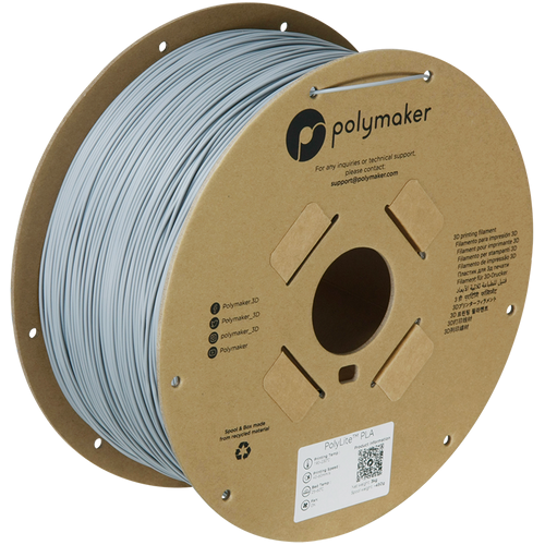 POLYMAKER - PLA POLYLITE 1.75MM GRIS 3KG