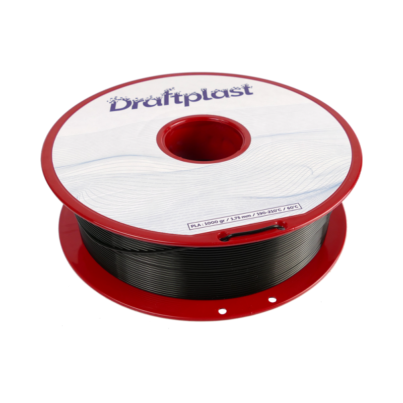 PLA Draftplast 1.75mm Noir 1kg