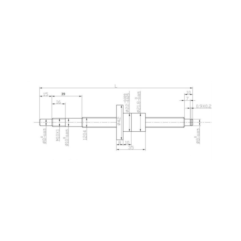 12mm ball screw 600mm